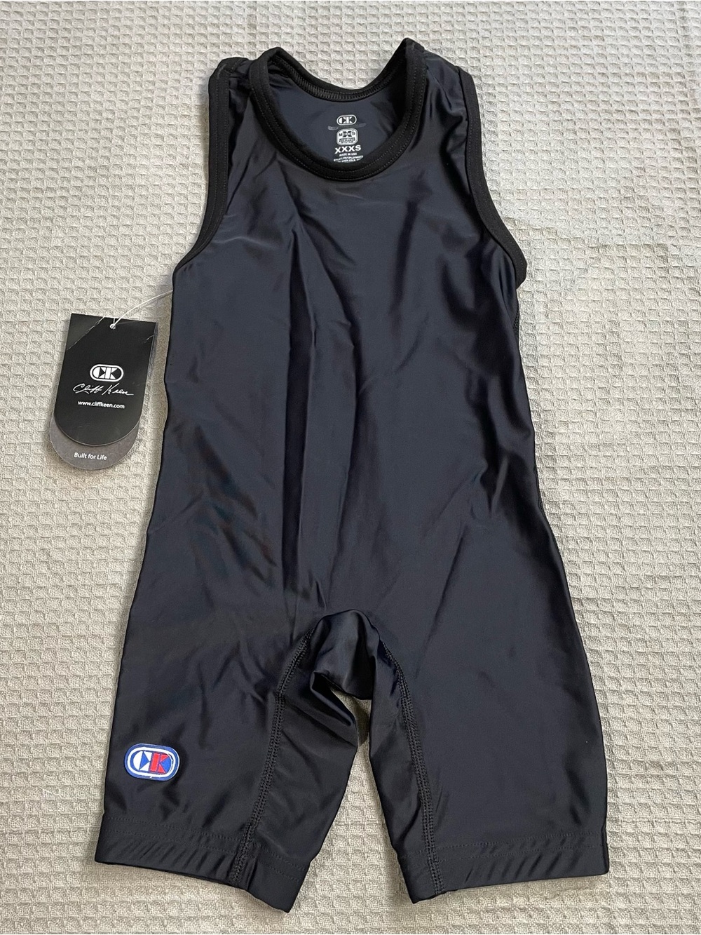 New Cliff Keen Relentless Compression Wrestling Singlet XXXS Mens Black